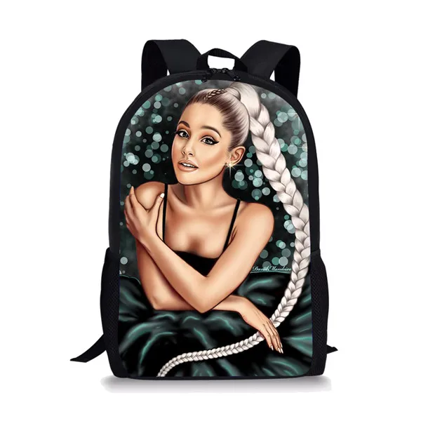 Thikin Ariana Grande Студенческая школьная сумка для девочек подростков рюкзак дорожная сумка для шоппинга сумка на плечо Женская Mochila - Цвет: CDZHL724C