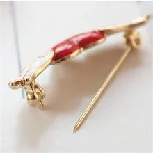 Японский и корейский стиль моды простой мокко Девушки серии красный Ангел брошь крылья Воротник булавка