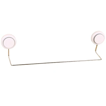 

Towel Bars Bath Towel Hook Rail Wall Mounted Sucker Kitchen Roll Paper Hanging Rod Long 32cm 304 Stainless Steel Holder