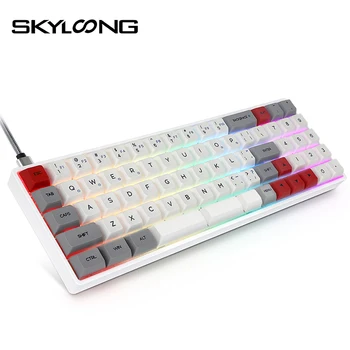 

GK61 SK73 Hot Swappable Wireless Bluetooth Mechanical Keyboard RGB Mx Backlit Gateron Optical Switch NKRO For Win/Mac/Gaming