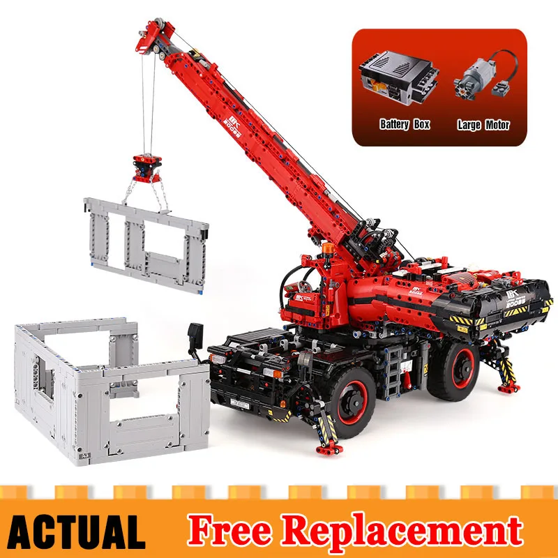 Technic 20085 вездеходный кран автомобильный конструктор совместимый с лего 42082 строительные блоки кирпичи игрушки для детей Подарки