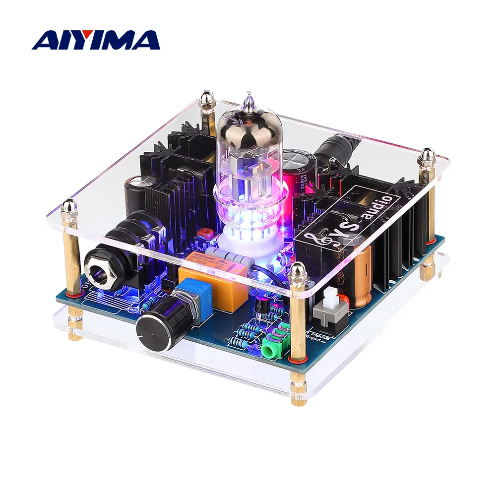 AIYIMA 6N11 трубчатый Предварительный усилитель для наушников стерео Hi-Fi класс A