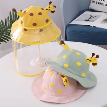 

Baby Giraffe Anti Droplets Sun Protection Protective Mask Hat Removable Cover Dust-proof Anti Splash Full Face Covering Mask