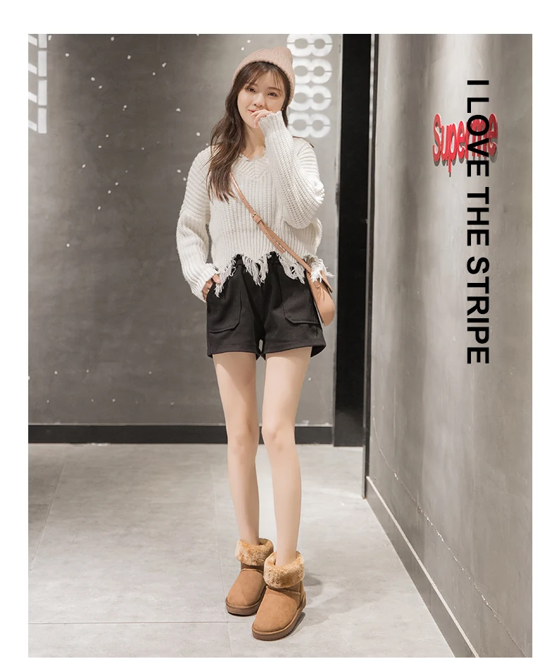 Snow Boot Women's Mid-Calf Boots Booties Ladies Shoes Low Heels booties Bootee Woman Round Toe Lace Up Short Mid Calf Rubbe
