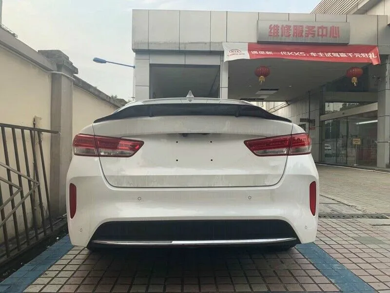 Подходит для Kia K5 Optima R-style- углеродного волокна задний спойлер на крыше крыло