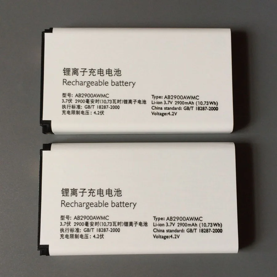Новинка, AB2900AWMC батарея для PHILIPS Xenium X1560 X5500 CTX5500 CTX1560 смартфон/смартфон - Цвет: 2900mAh