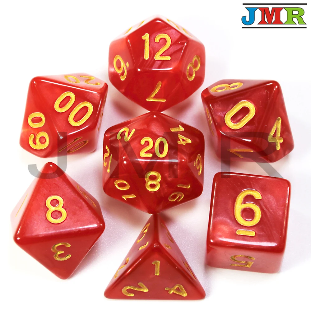 09 7 шт многосторонний Dnd плашка для игр дома KTV TRPG ролевые игры, настольные игры, цифровые кости, игральные кости, как настоящее время, набор игрушек - Цвет: 09