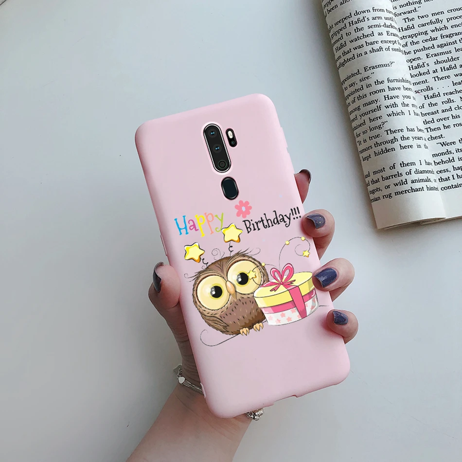 Case For OPPO A5 (2020) A9 (2020) A11X Soft Silicone Cute Heart Painted Cases TPU Back Cover For Coque OPPO A5 A9 A 5 2020 Funda cases for oppo cell phone