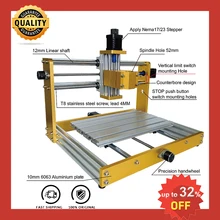 

Upgrade CNC3018 3018plus Metal Frame Nema17 / 23 Stepper Motor 52mm Spindle Metal Craft CNC Wood Router Pcb Milling Machine