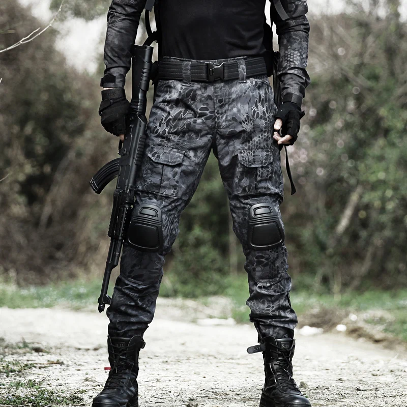 Тактические Брюки армейские военные брюки карго с наколенниками для работы на открытом воздухе Cambat брюки мужские брюки полицейский Aisoft охотничьи брюки камуфляж