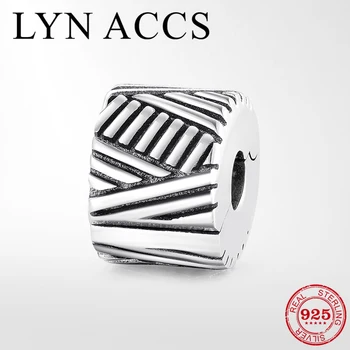 

Fit Pandora Charm Bracelet Bangle DIY Authentic 925 Sterling Silver Exquisite Pattern Clips Lock Beads Women Jewelry Making