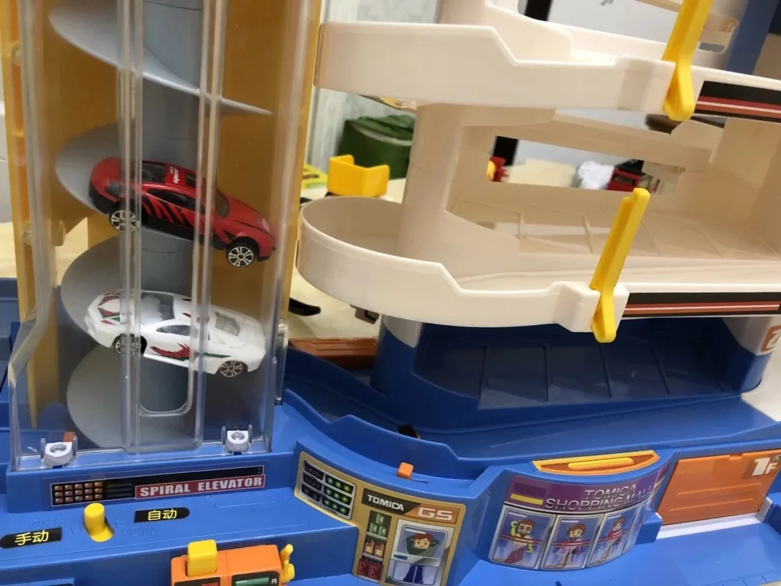 TOMICA, автостоянка для строительства, сплав, Гоночная машина, камера, трек, Электрический мини-автомобиль, детская игрушка, 430865 игрушка
