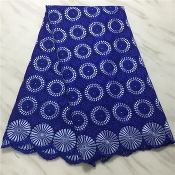 

5 yard Swiss lace fabric 2019 latest heavy stone embroidery African cotton fabrics Swiss voile lace popular Dubai style FP-1015