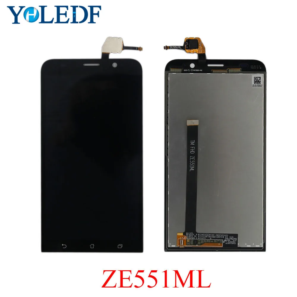 5 ''ЖК дисплей для ASUS Zenfone 2 ZE551ML ЖК сенсорный экран панель дигитайзер Z00AD сборка