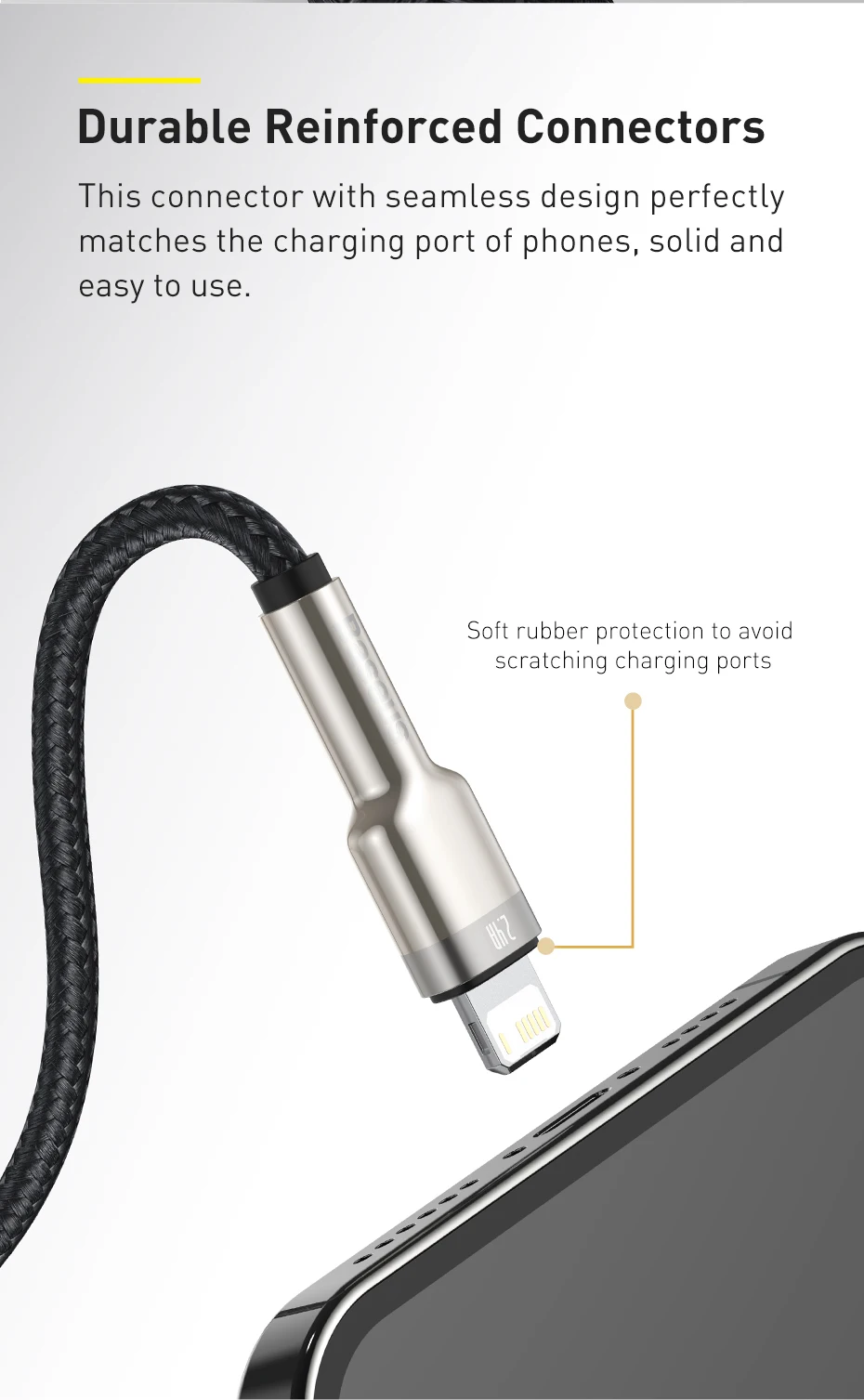 Baseus-cabo usb para carregamento rápido e download