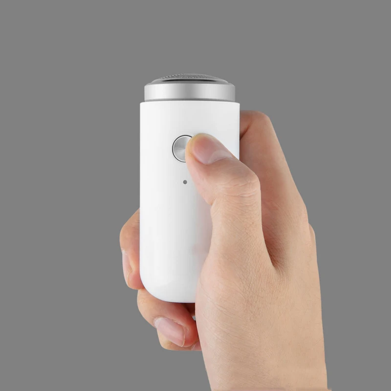 white Электробритва для мужчин USB перезаряжаемая сухая влажная бритвенная машина триммер для бороды IPX5 моющаяся одно лезвие - Цвет: white