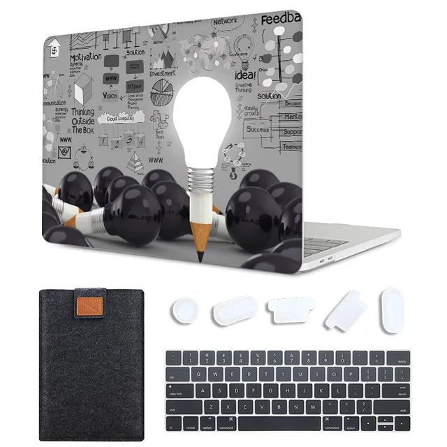 MB01 MTT чехол для ноутбука Macbook Pro 13 15 дюймов Сенсорная панель чехол для mac book Air Pro 11 12 13 15 с сетчатой сумкой для ноутбука - Цвет: MB01