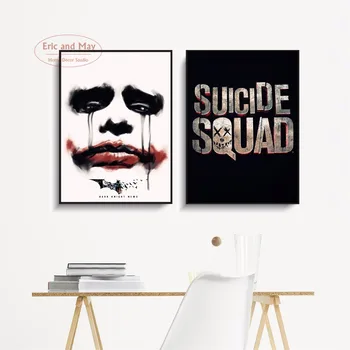 

Joker Nordic Silhouette Canvas Art Painting Print Poster, Wall Pictures For new Year gifts Wall Decor Home Decoration No Frame