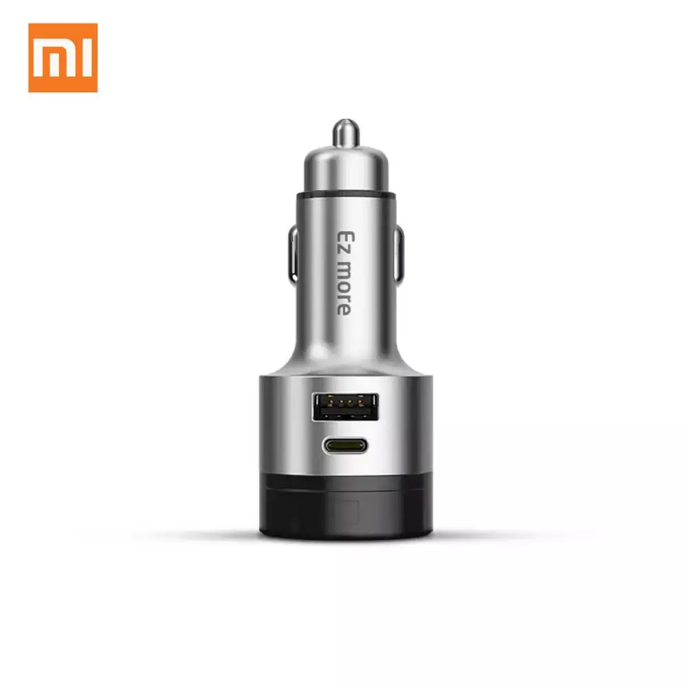 Xiaomi Mijia Ez более быстрое зарядное устройство Smart Gesture AI управление Bluetooth автомобильное зарядное устройство QC3.0 usb type-C PD двойная линия быстрой зарядки