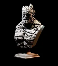 

60mm Resin Model Kits Stone Man Warrior Bust Unpainted No Color RW-218B