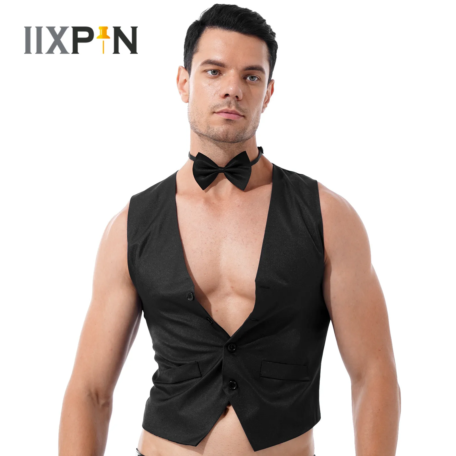 Tuxedo Vests Male Sleeveless Waistcoat 