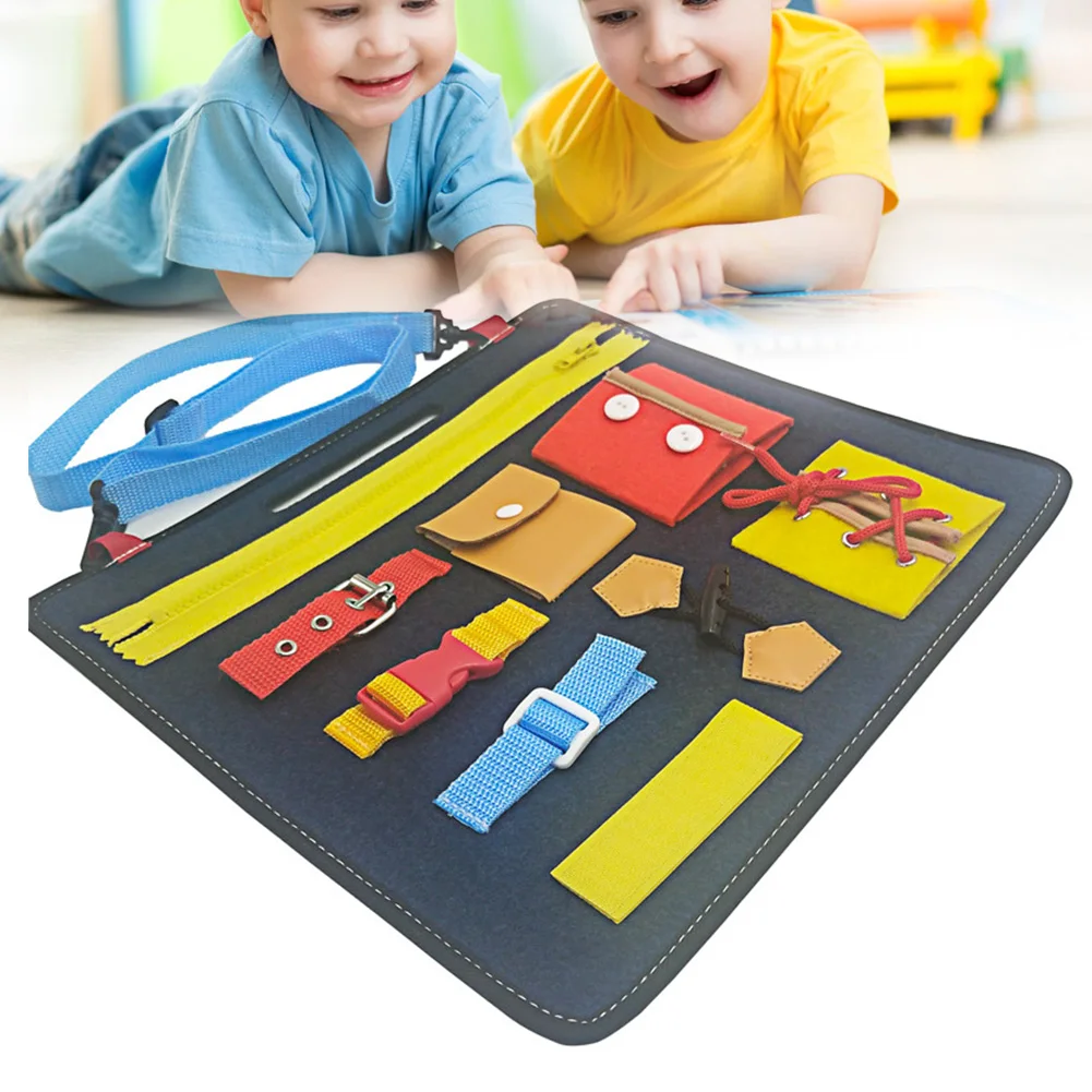 Детские драген Kleding Leren Rits Bucklethe Knop Schoenen Gesp Educatief Speelgoed Vroege Onderwijs Montessori Speelgoed