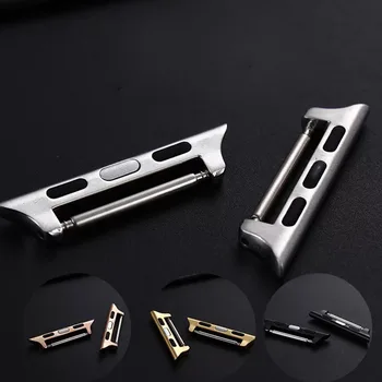 

Adapter Connector for Apple Watch 5 42mm 38mm iWatch Series 5 4 3 2 1 44mm 40mm Seamless wrist Linker apple watch Accessories