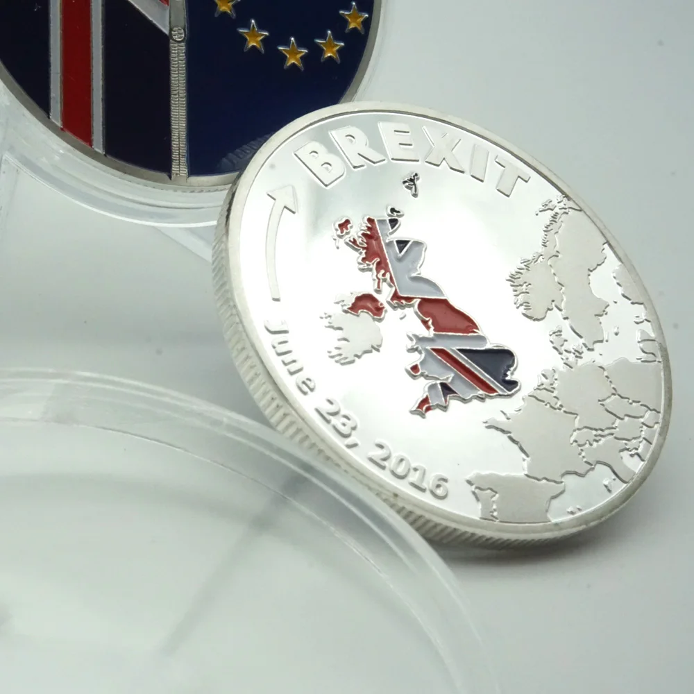 

June 23 2016 UK Brexit EU Referendum Independence Silver Coin Collection British Challenge Coin free shipping