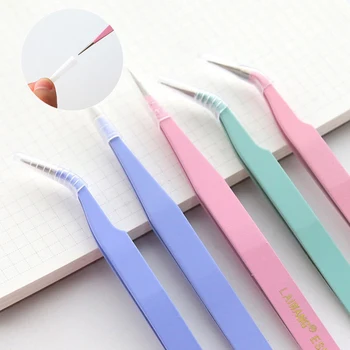 

1pcs Cute Macaron Color Tweezers Stainless Steel Tape Sticker Tool Accessorise Journal Notebook Practical Portable Tweezers