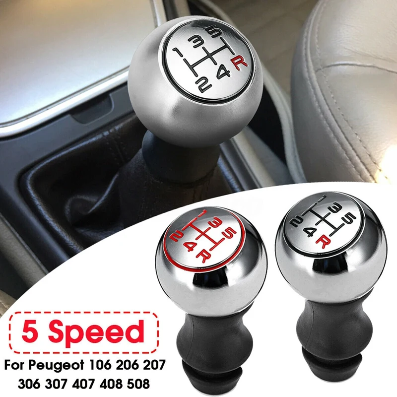 5 скоростей алюминиевая ручка переключения передач для Peugeot 106 206 207 306 307 407 408 508