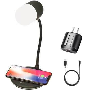 

3IN1 Touch Control Dimmable QI Wireless Charging Led Table Reading lamp Smart Bluetooth Speaker Stepless Eyecare Desk Lamp