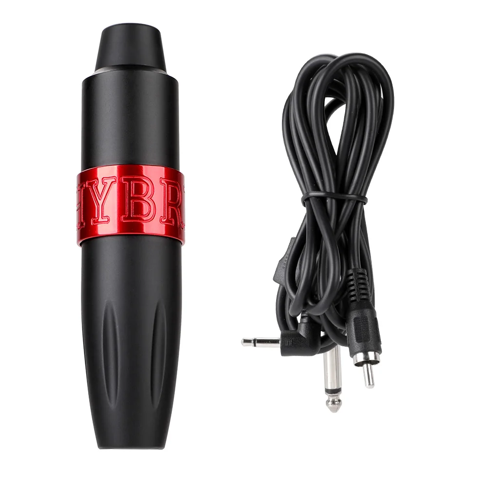 

New Pro Hybrid Permanent Makeup Pen Biomaser Rocket Rotary Tattoo Machine Gun RCA Connection Black For Eyebrow Eyeliner Body Art