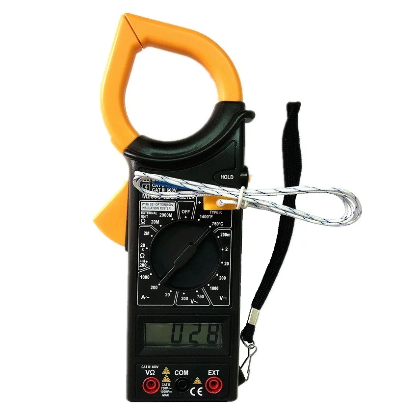 MASTECH M266C цифровой клещи Вольтметр Омметр acvolt AC Ток Сопротивление тестер температуры детектор с диодным мультиметр