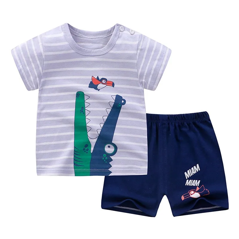 Outfits Pants Tracksuit Clothes-Sets Short-Sleeves T-Shirts Toddler Girl Baby-Boys Kids Summer