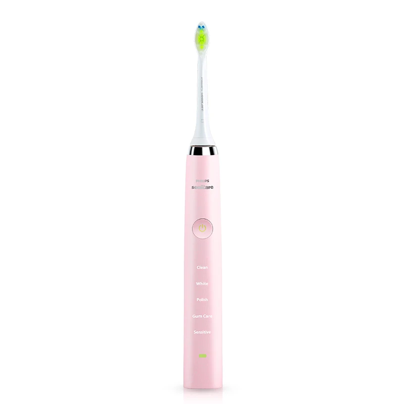 Philips Sonicare HX9362/68 звуковая качественная электрическая зубная щетка Алмазная чистая розовая со стеклом дорожное зарядное устройство для взрослых