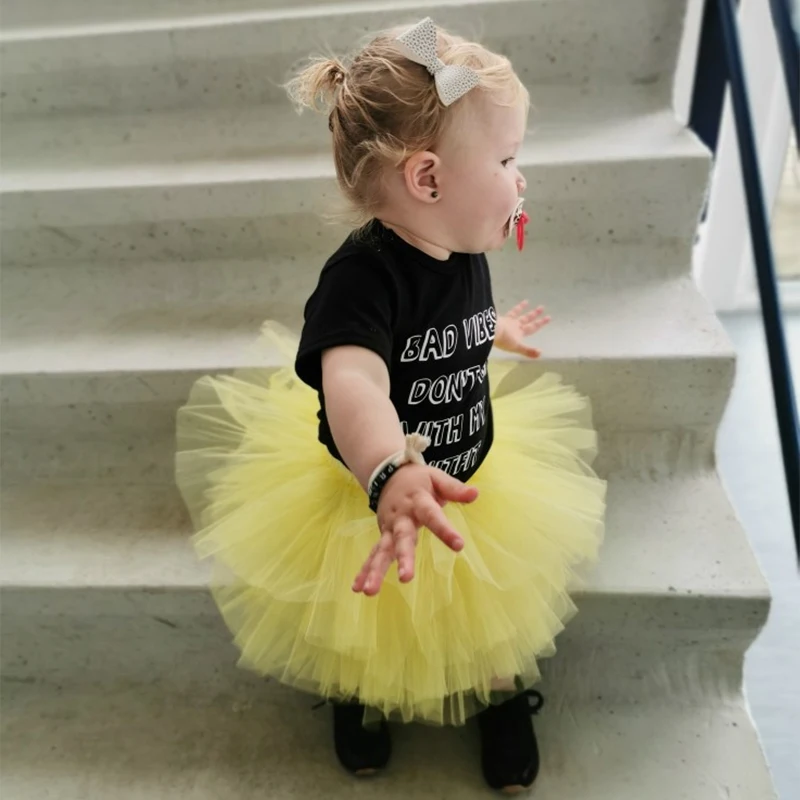 Модная юбка пачка для девочек супер пышная 6 слойная американка платье принцессы