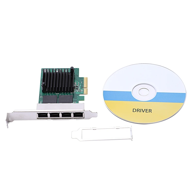 Сетевая карта для Intel I350 Pci-E X4 Quad Rj-45 Gigabit Ethernet сетевой адаптер карты контроллера Nic: 10/100/1000 Мбит/с