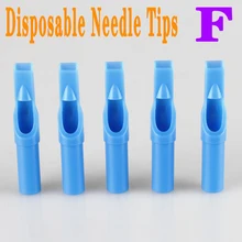 50Pcs 5/7/9/11/13/15FT Plastic Disposable Tattoo Nozzle Tips Disposable Sterile Needle Tube Tattoo Machine Flat Needle Tips