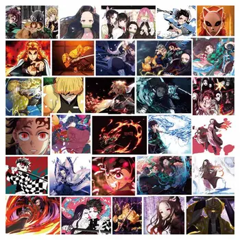 

30Pcs Demon Slayer: Kimetsu no Yaiba Anime Stickers PVC Decal Graffiti Scrapbooking Luggage Guitar For Children Toy Stickers