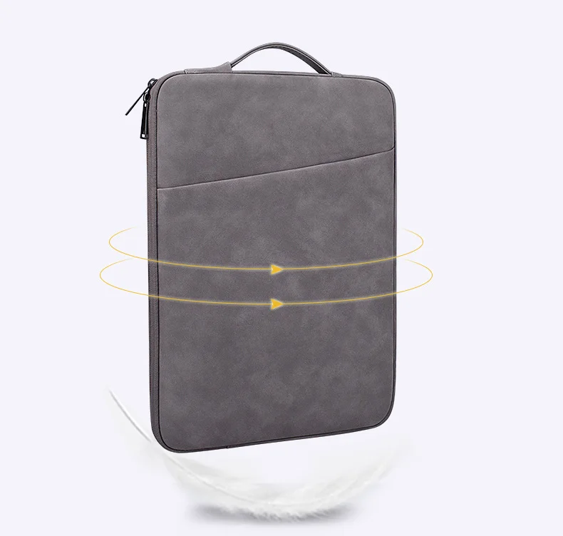 Водонепроницаемая сумка для ноутбука из искусственной кожи 13,3 14 15,6 дюймов, сумка для ноутбука, чехол для Macbook Xiaomi Air Pro 13 15, Женская и мужская сумка
