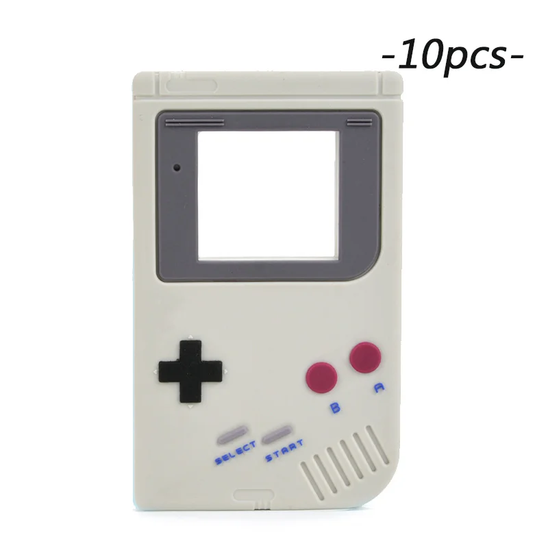 LOFCA 10 шт. силиконовый Прорезыватель Gameboy детский Прорезыватель Соска-подвеска детский грызунок DIY ожерелье аксессуары - Цвет: 01