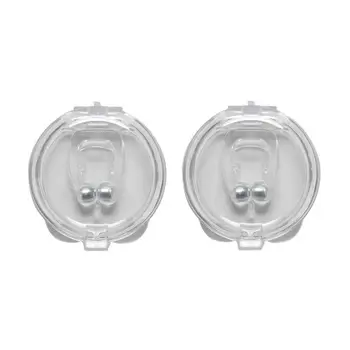 

2/4/6pcs Silicone Magnetic Anti Snore Stop Snoring Apnea Or Sleep Night Aid Guard Nose Sleeping With Box Tray Clip Bag Devi H3P2
