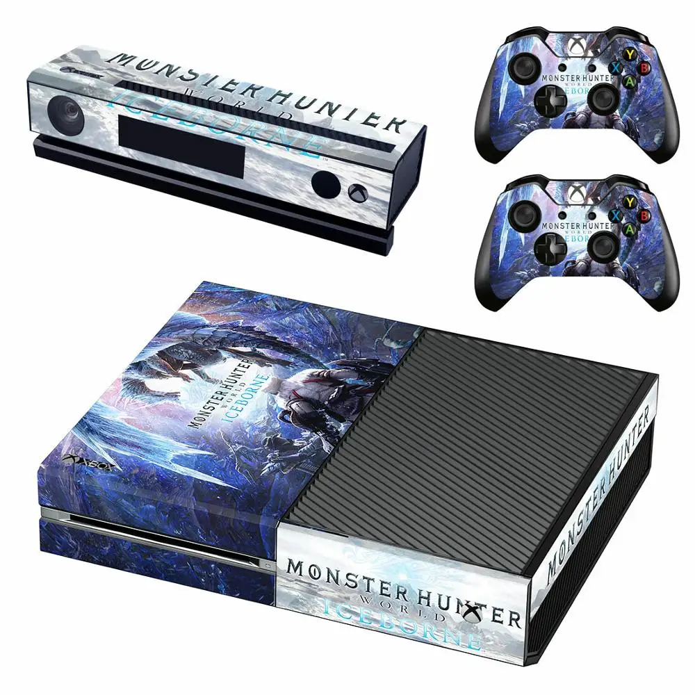 GSTM2775 Monster Hunter World Iceborne, наклейка на кожу, Обложка для Xbox One, консоль и Kinect, 2 контроллера для Xbox One, наклейка на кожу - Цвет: GSTM2775