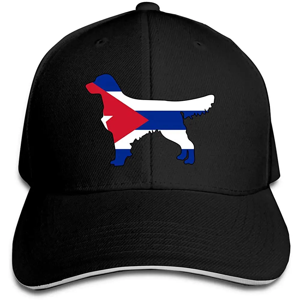 Мужские Wo мужские s Cuba флаг золотистый ретривер, собака шляпа для гольфа бейсболка