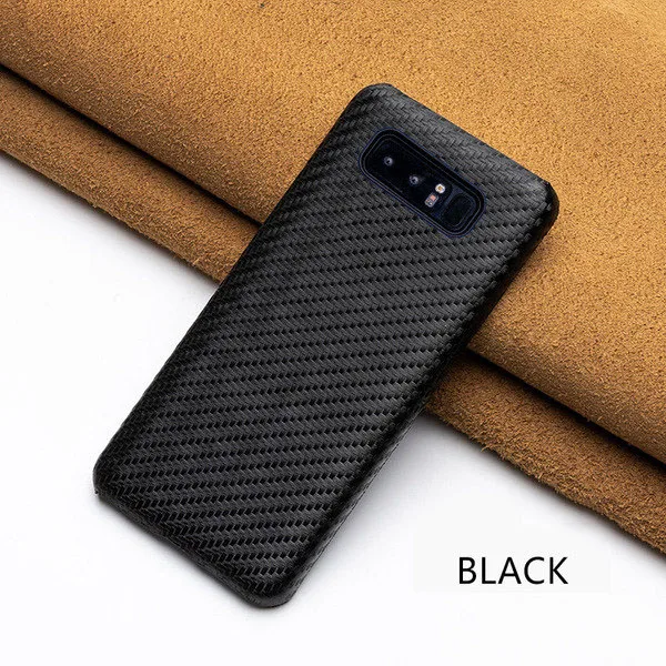 Black Роскошный чехол для телефона из натуральной кожи для huawei mate 20 mate 20 Pro, тонкая задняя крышка из углеродного волокна для huawei mate 20X 20pro, чехол Coque - Цвет: Black