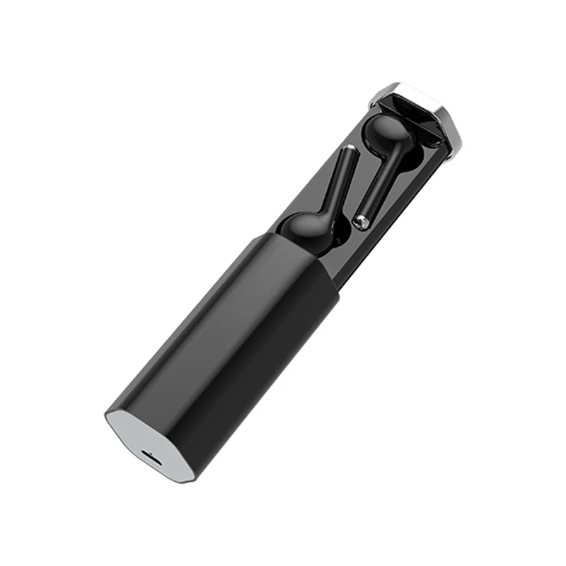 TW50 TWS Беспроводные Bluetooth 5,0 наушники Super Bass 6D 3D Hi-Fi стерео гарнитура Handsfree Вызов Спорт двойные наушники встроенный HD - Цвет: black