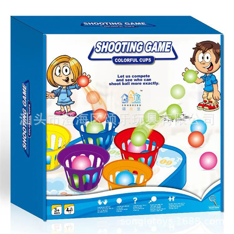 Children'S Educational Bouncing Frogs Memory Matching Shooting Geometry Reasoning Parent And Child Interactive Tabletop Game Toy