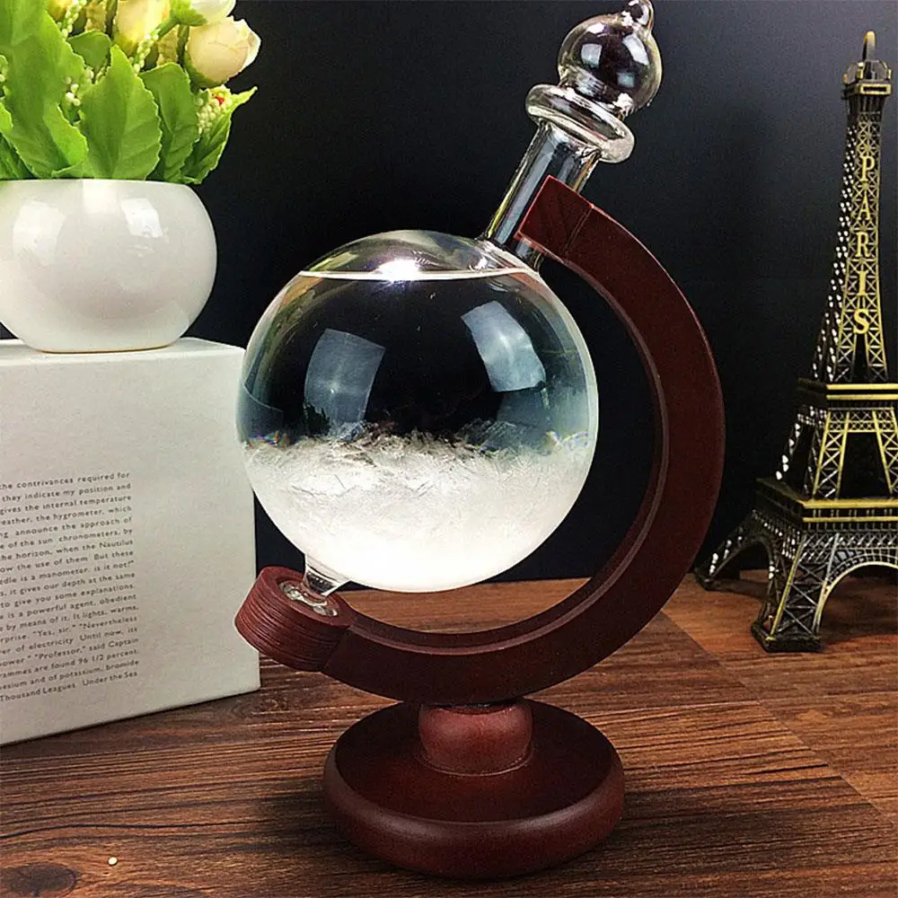 

NEW Weather Crystal Drops Globe Shape Storm Glass Home Decor Christmas