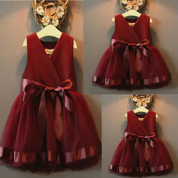 

Lovely Kids Baby Girl Party Dress Lace Tulle Pageant Wedding Bridesmaid Dress
