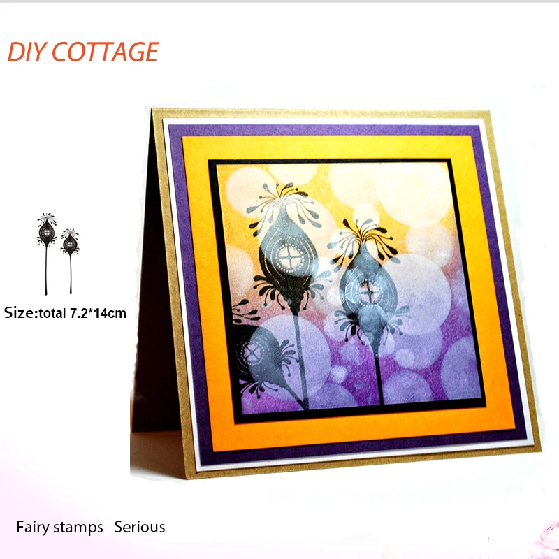 

Fairy silhouette housepods slear stamp number DIY Scrapbook Card album paper craft silicon rubber roller transparent stamps